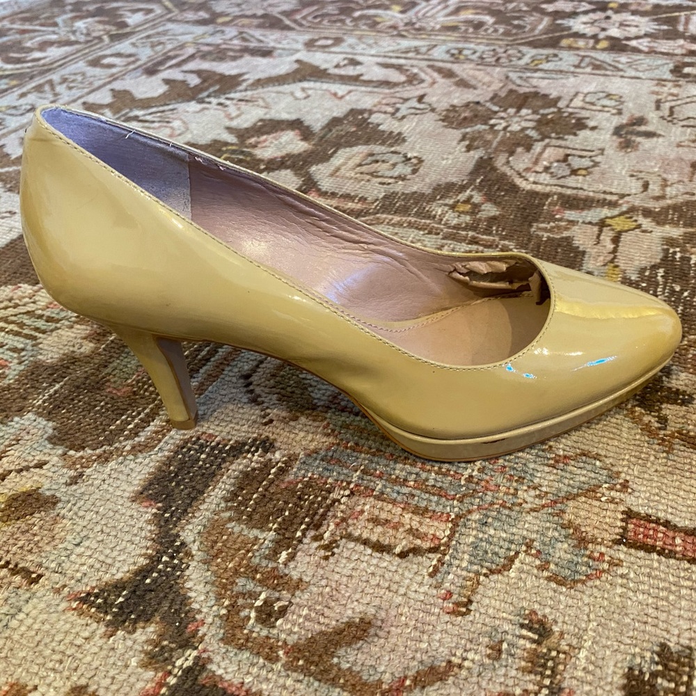 Nude Patent Leather Heels